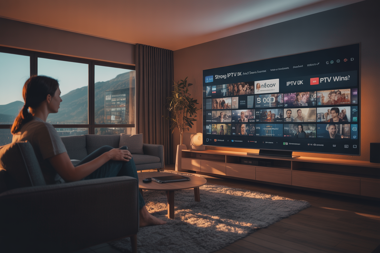 Comparison chart of Strong IPTV 8K vs other IPTV services